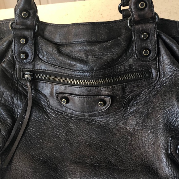 Classic Balenciaga Motorcycle Bag - Brown - Picture 3 of 5